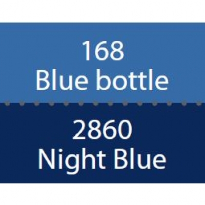 toile bleu bouteille - bordure bleu nuit